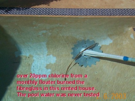 Chlorine burn damage example 1