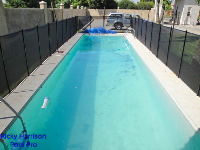 Crystal clear pool after treatment